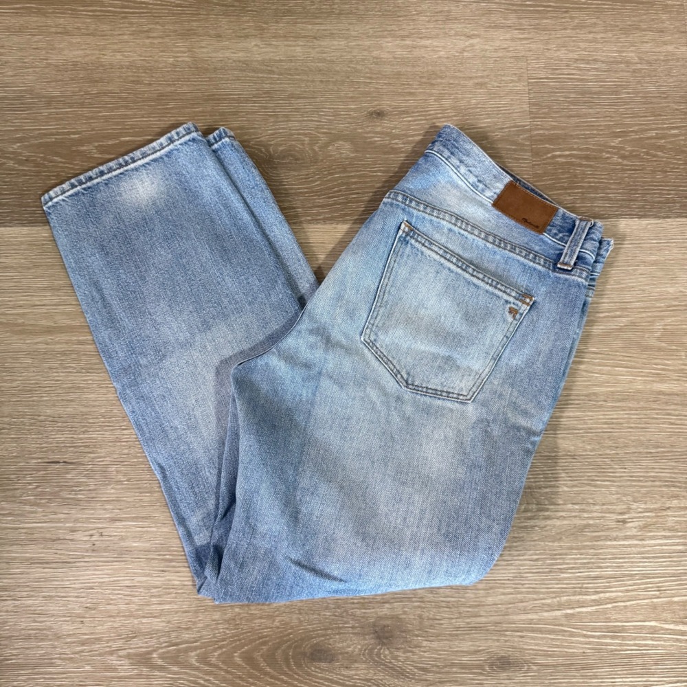 Madewell Boyjean Jeans Women 28 Blue Light Wash Relaxed Straight C2968
